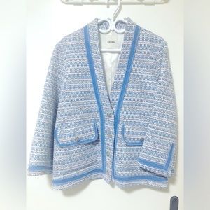 Sandro Amelia V-Neck Cardigan Blazer